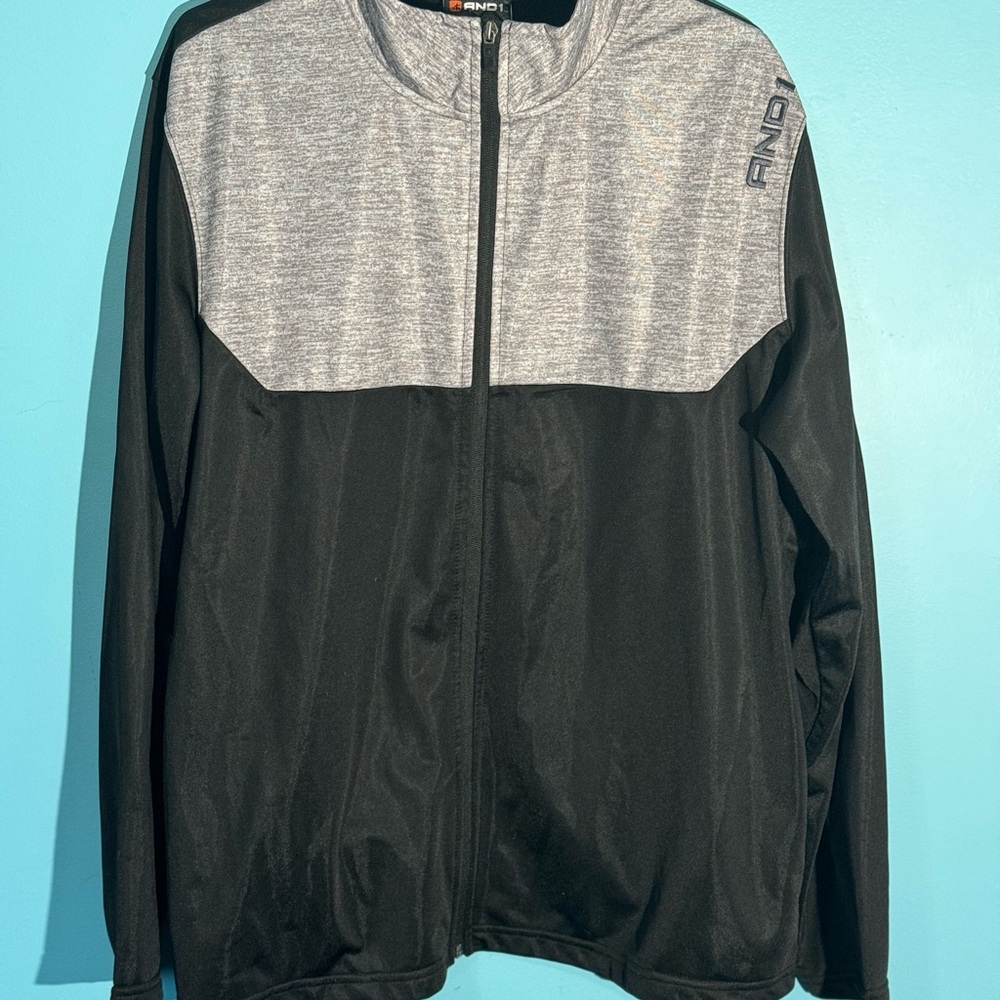 AND1 Men's Black and Gray Jacket
